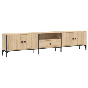 VidaXL TV-Schrank Sonoma-Eiche, 200cm breit, mit Schublade und Türen. Wohnwand-Element.