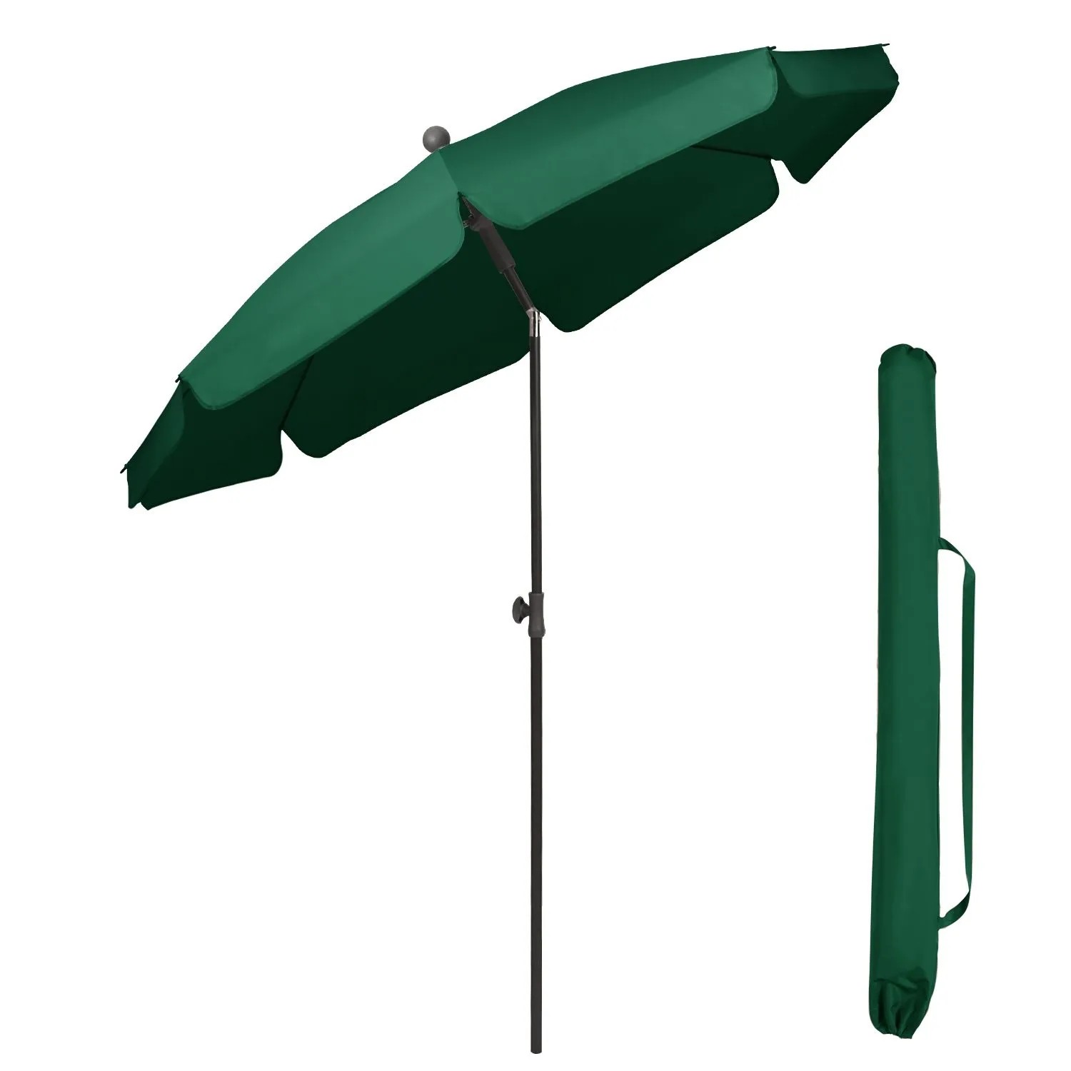 Sekey Balkonschirm 200 cm Sonnenschirm mit Schutzhülle für Balkon Garten UV Schutz 50+