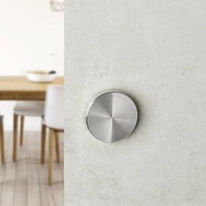SOTECH 1 Paar Schiebetürgriff MEYRA Ø50 mm Edelstahl Gebürstet für Holztüren