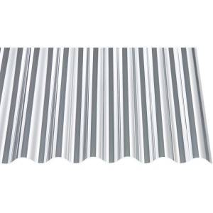 Transparente Acryl-Profilplatte Sinus 76/18, 250x104,5 cm, für Kunststoffbedachung.
