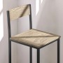 Detailansicht Barhocker aus Holz und Metall, Teil des SoBuy Bartisch Sets.