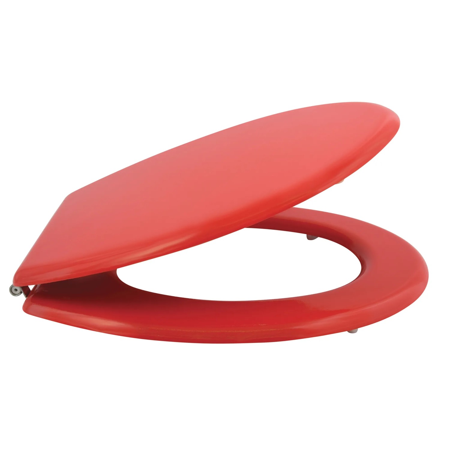 MSV WC-Sitz Cleo, MDF, rot glänzend, 45x37x5,6 cm. WC Sitz für Ihr Badezimmer.