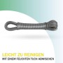 Bestlivings Wäscheleine, 20m, anthrazit, aufgerollt. Robuste, wetterfeste Reinigungs-Leine für Wäsche.