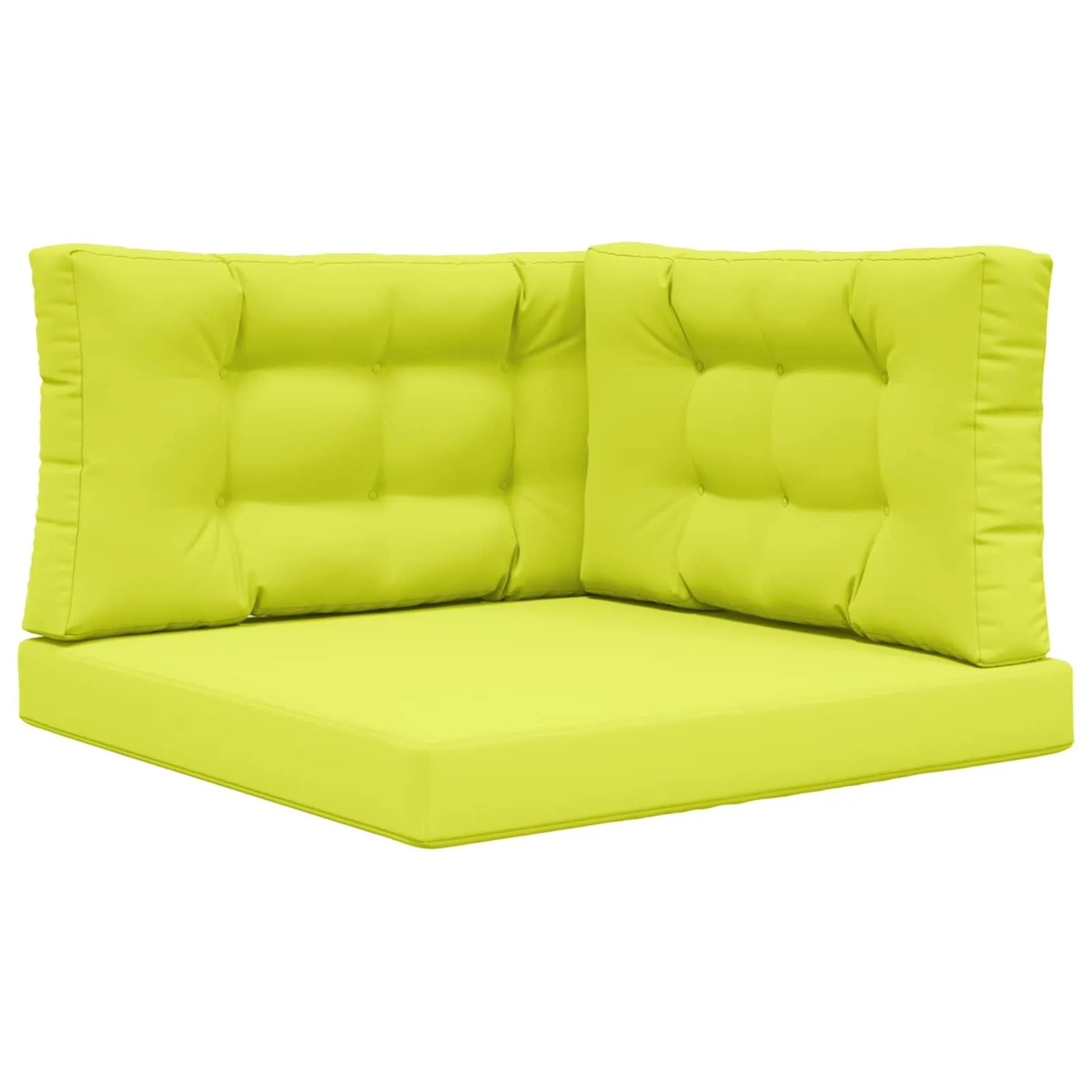 vidaXL Sofakissen für Draußen 3-Tlg Grün Polyester 900885