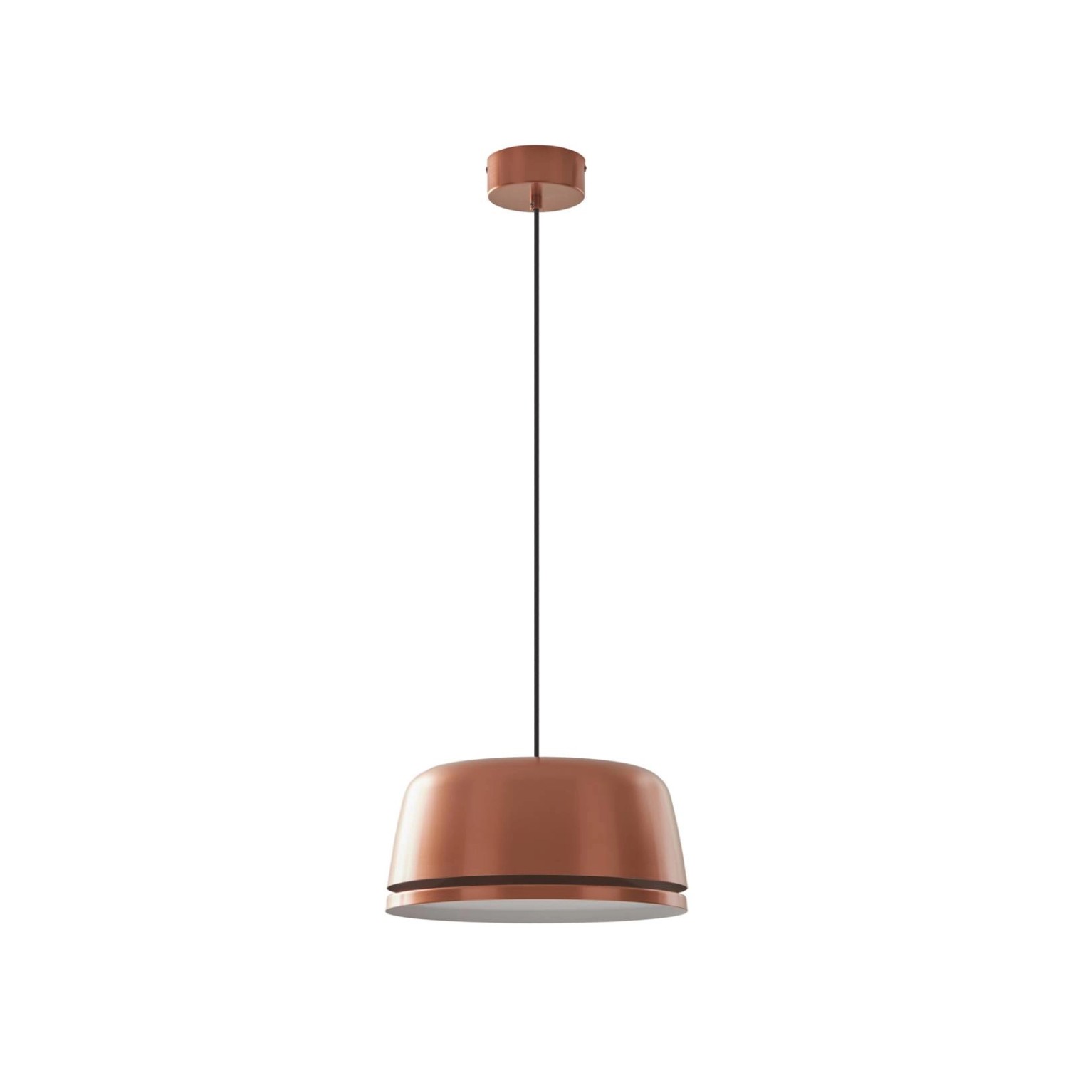 Lucande LED Faelinor 10014786 Design Modern in Kupfer aus Aluminium 1-flammig Wohnzimmerleuchte