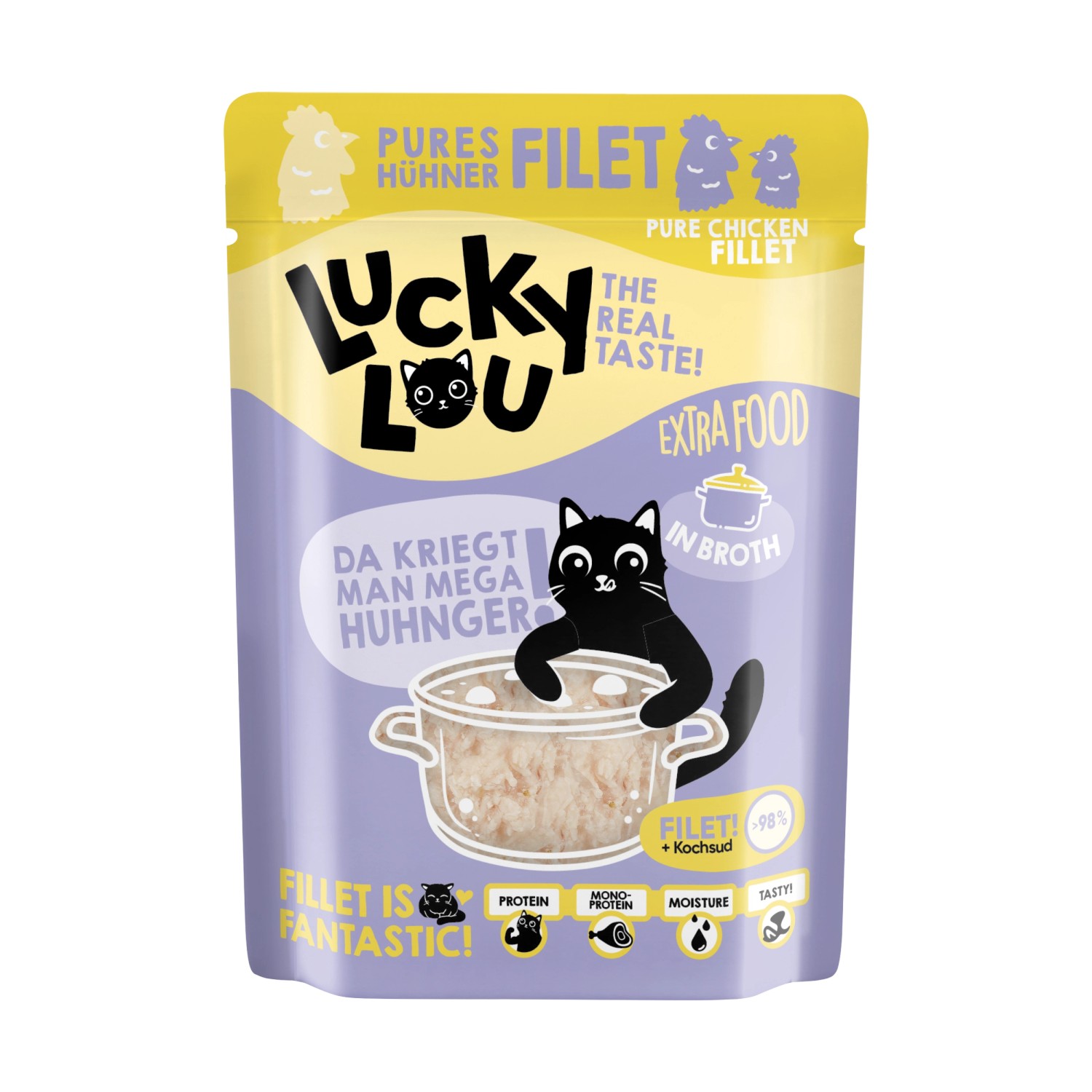 Lucky Lou Katzen-Nassfutter Hühnerfilet in Broth 70 g