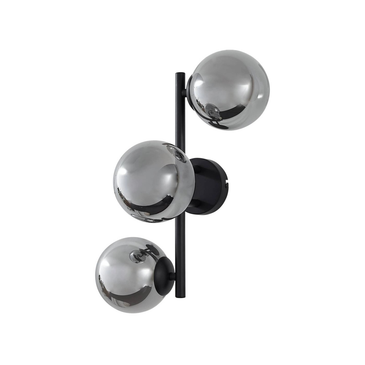 Lindby Wandleuchte Wandlampe Innen Orbelia 10041692 Modern in Schwarz aus G günstig online kaufen