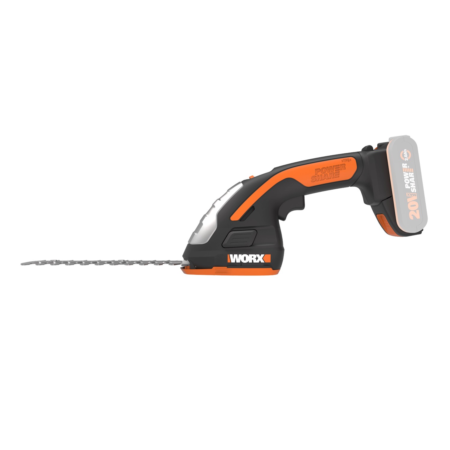 Worx Akku-Gras- und Strauchschere WG801E.9 ohne Akku 20 V