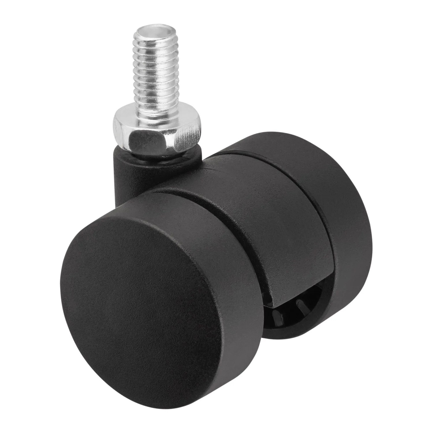 Thumbnail - SOTECH Doppel Möbelrolle AACHEN Ø35 mm Belastbar Bis 40 kg Schwarz mit M8 Gewindestift