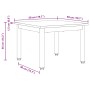 vidaXL Couchtisch Graues Sonoma 50 x 50 x 36 cm Holzwerkstoff 892545_11