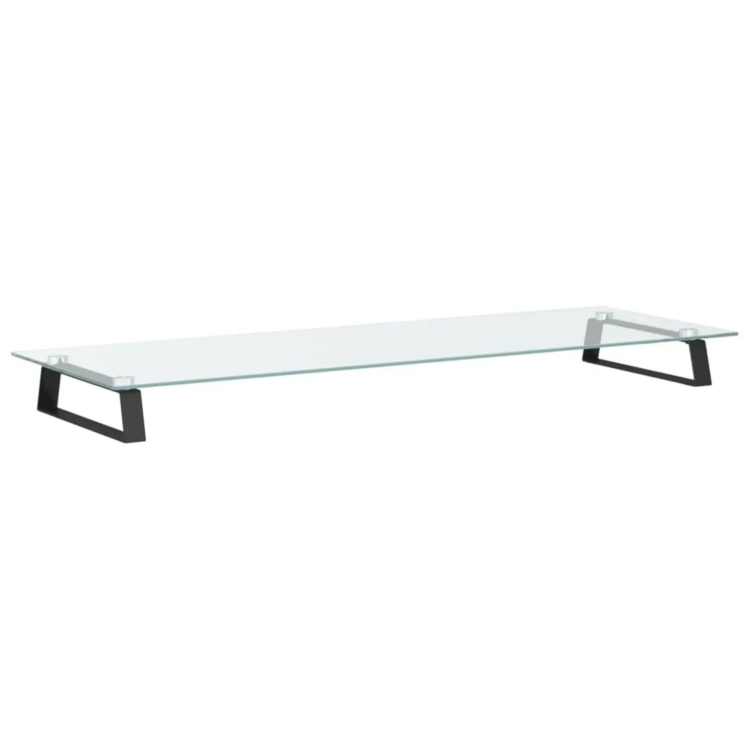 vidaXL Monitorständer Schwarz 100x35x8 cm Hartglas und Metall 374230