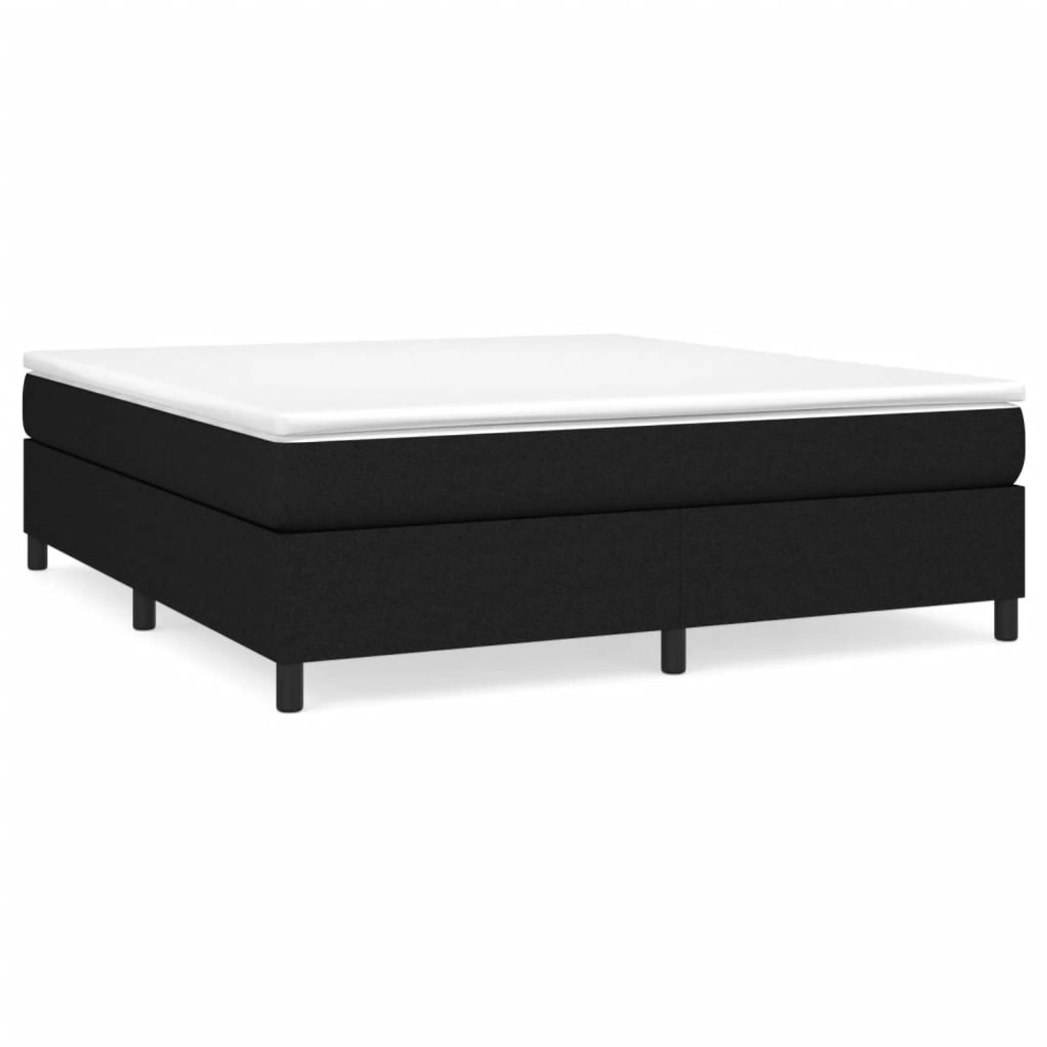 vidaXL Boxspringbett Schwarz 160x200 cm Stoff1395045 günstig online kaufen