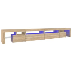vidaXL TV-Schrank mit LED-Leuchten Sonoma-Eiche 290x36,5x40 cm 3152804