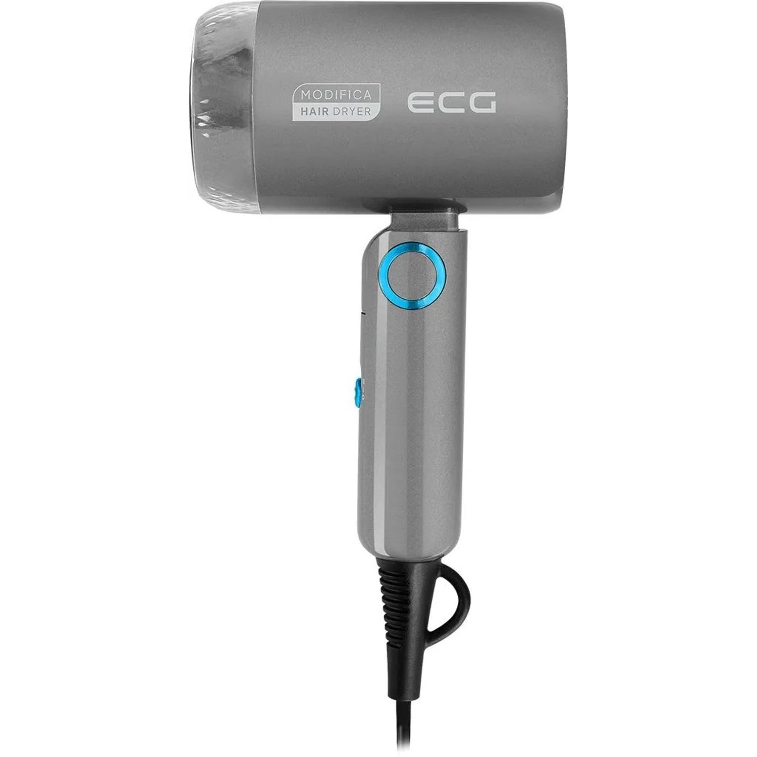 ECG Haartrockner Modifica Grigio Piccolo 1200 W 2 Leistungsstufen