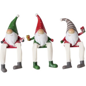 Boltze Kantenhocker Harald, 3-fach sortiert, mehrfarbig. Weihnachtsdeko für den Innenbereich.