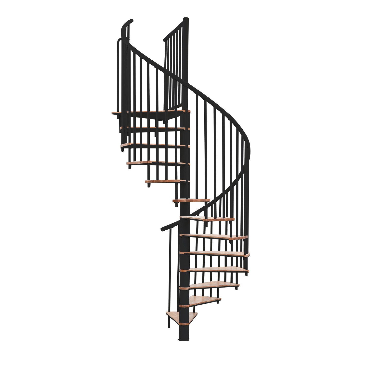 Minka Spindeltreppe Switch Ø 120 cm Buche-Schwarz günstig online kaufen