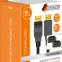 Schwaiger DisplayPort Kabel in Verpackung, 2m, zur Verbindung von PC und Monitor.