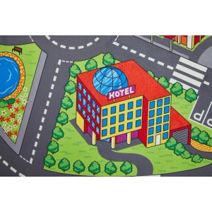 Andiamo Teppich Spielstrasse 100 cm x 150 cm Multicolor