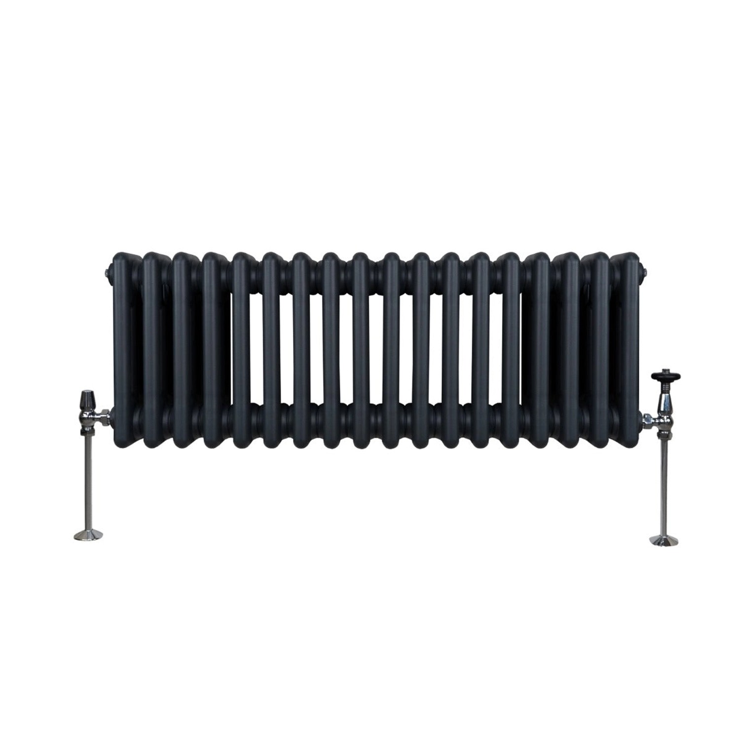 Monstershop Traditioneller 3 Spalten Heizkörper 300 x 832 mm Anthrazitgrau günstig online kaufen