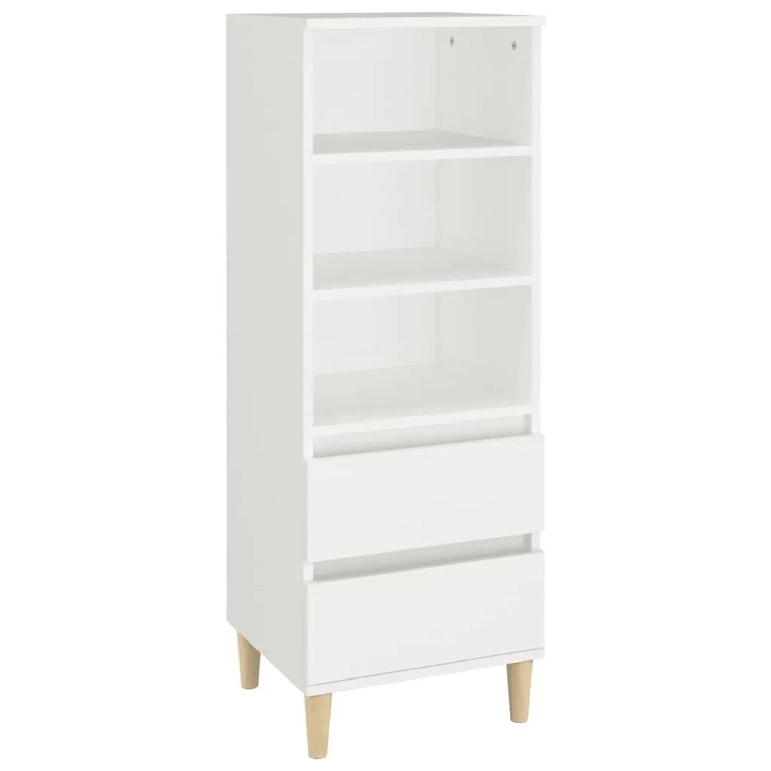 vidaXL Highboard Weiß 40x36x110 cm Holzwerkstoff 821236