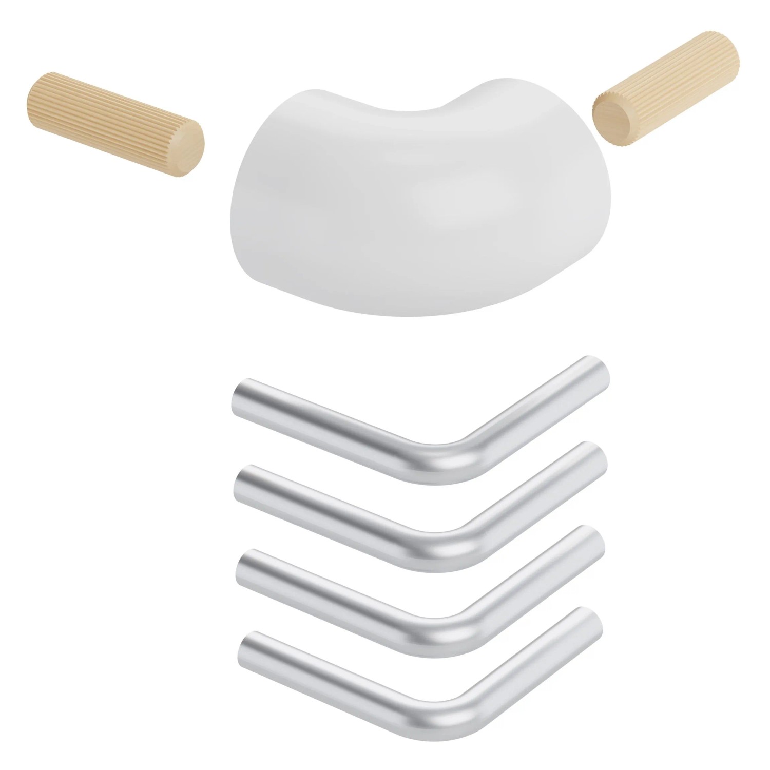 Dolle Mittelholmtreppe Boston Eckverbindungsset für Brüstungsgeländer Weiß günstig online kaufen