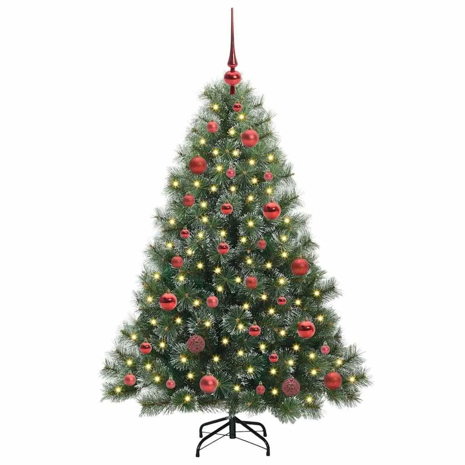 vidaXL Künstlicher Weihnachtsbaum mit 150 LEDs Grün 150 cm PE und PVC 3397835
