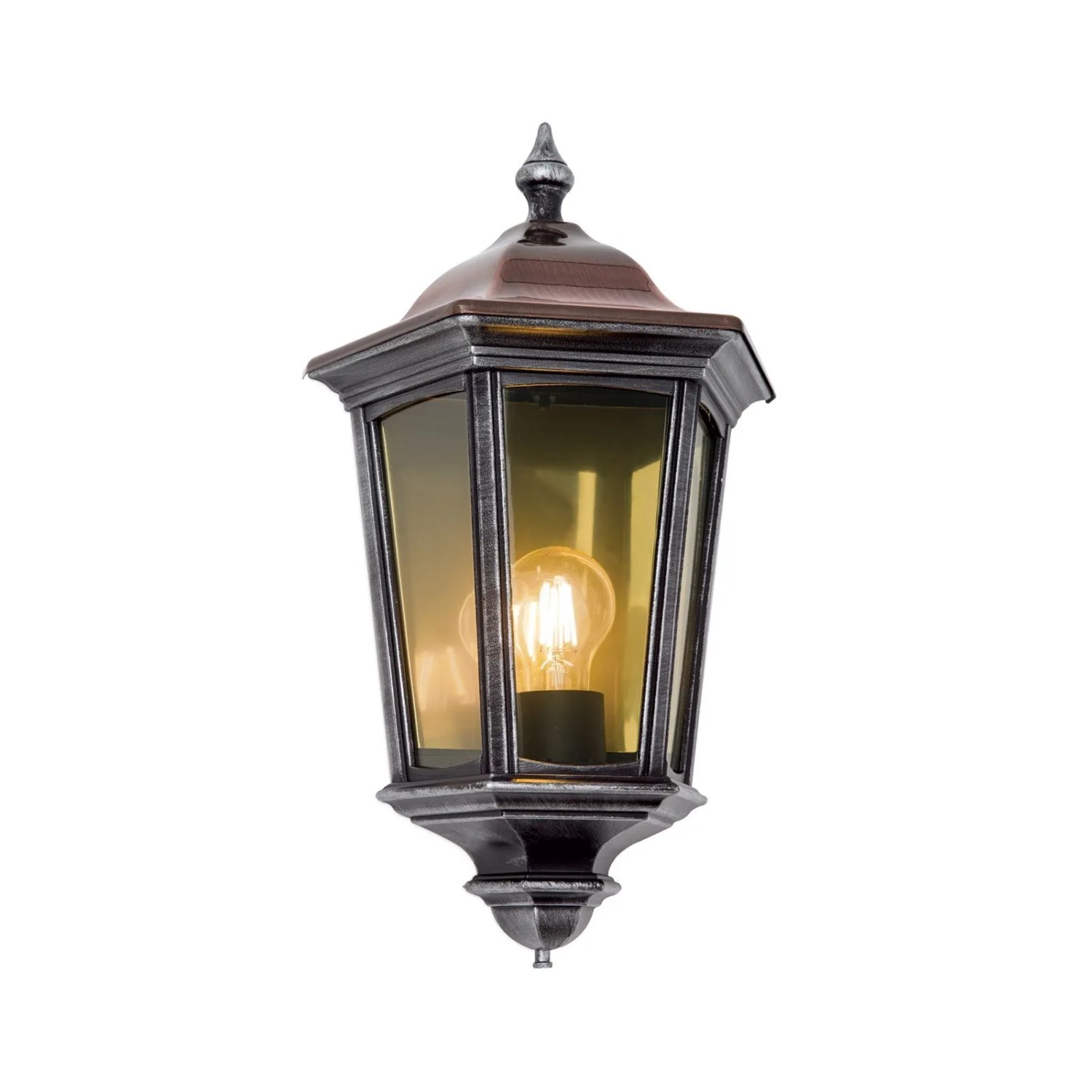 Orion Leuchten Außen Wandleuchte 100W E27 Schwarz-Silber