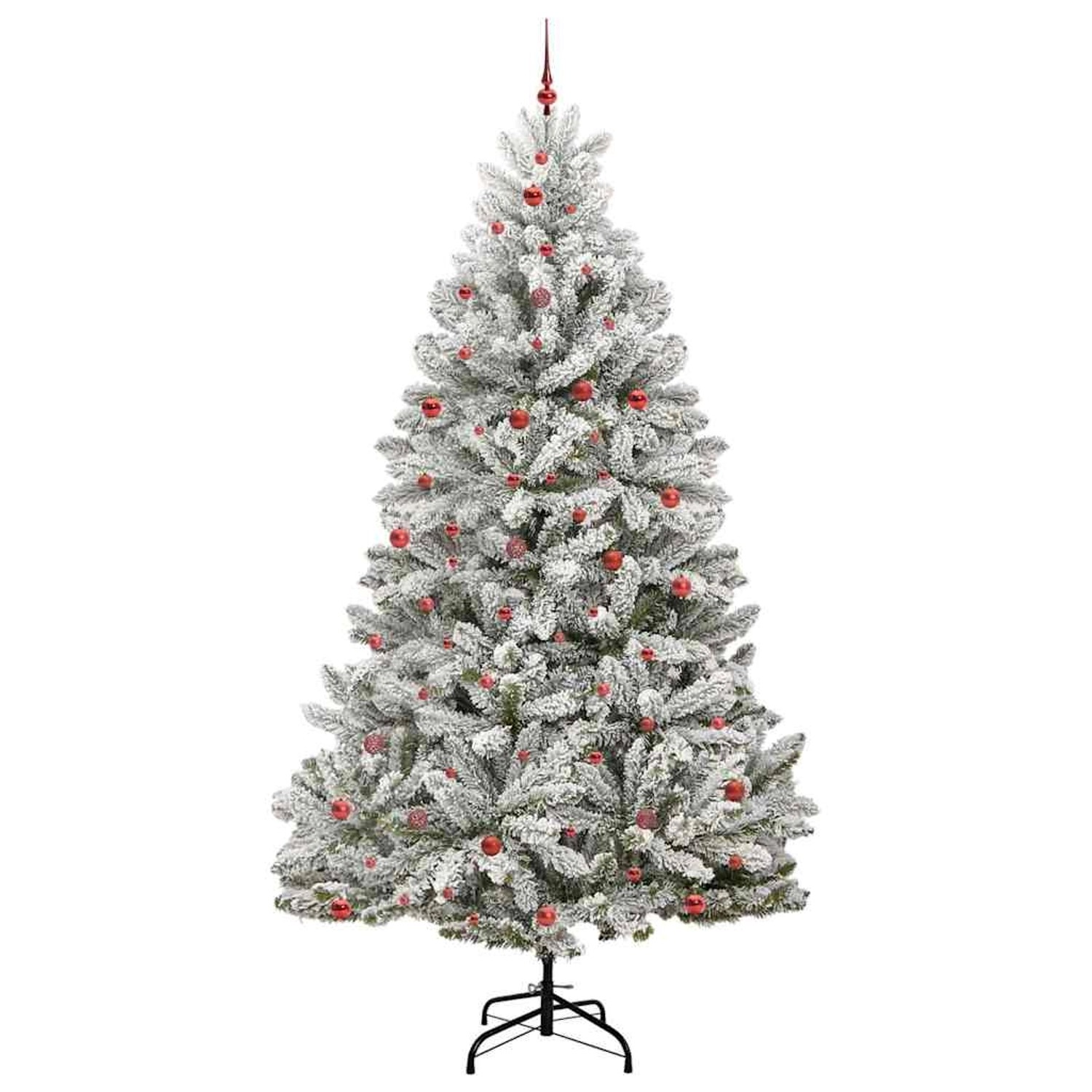 vidaXL Künstlicher Weihnachtsbaum Grün und Weiß 300 cm PVC und Metall 3395784
