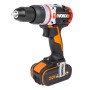 Worx 18V Akku-Schlagbohrschrauber mit Akku und Koffer.