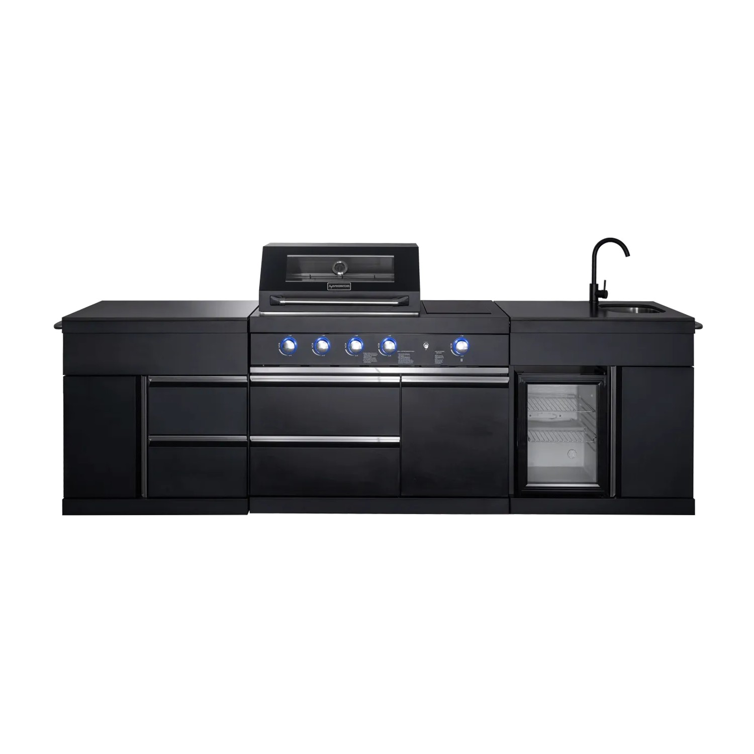 MyOutDoorKitchen   Pure  Freistehende Outdoorküche  Plus Schwarz