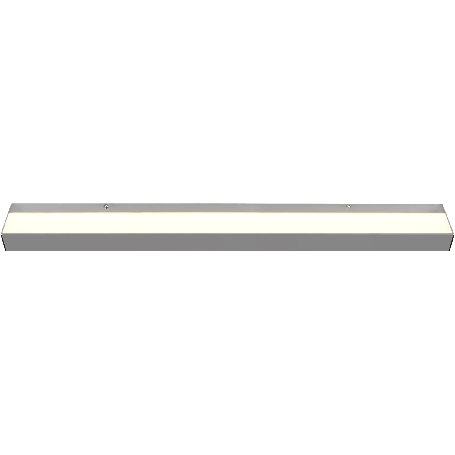 Moderne LED Bad-Wandleuchte Rocco in Chrom, 90 cm breit, für angenehme Beleuchtung im Badezimmer.