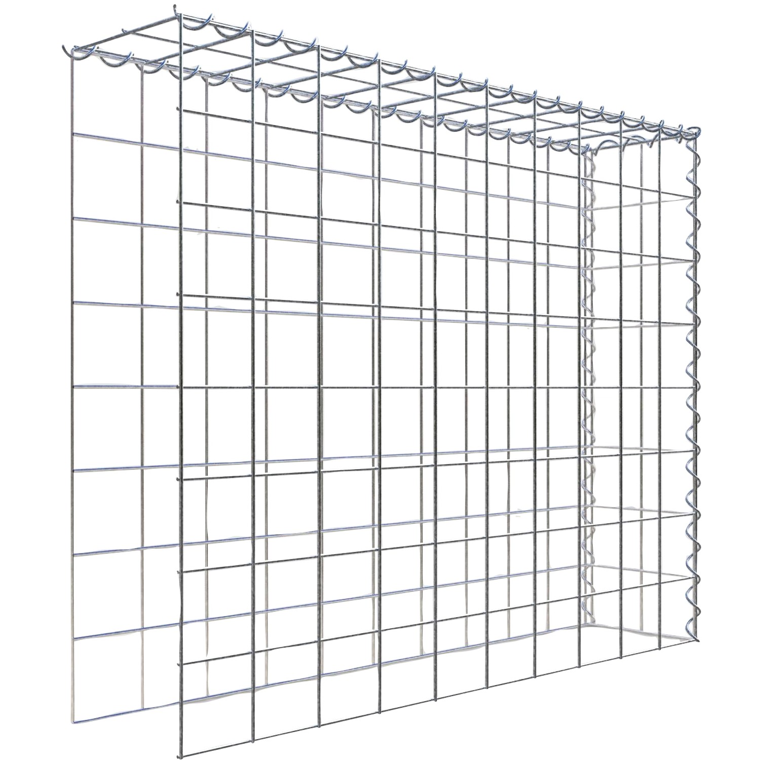 Gabiona Gabione-Anbaukorb Typ 4 80 x 100 x 20 cm Maschenw 10 x 10 cm