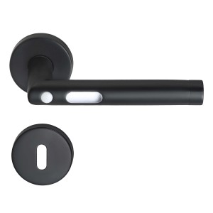 MeinTürgriff LED-Türgriff Orbit Türdrücker Schwarz Türgriff Drückergarnitur BB