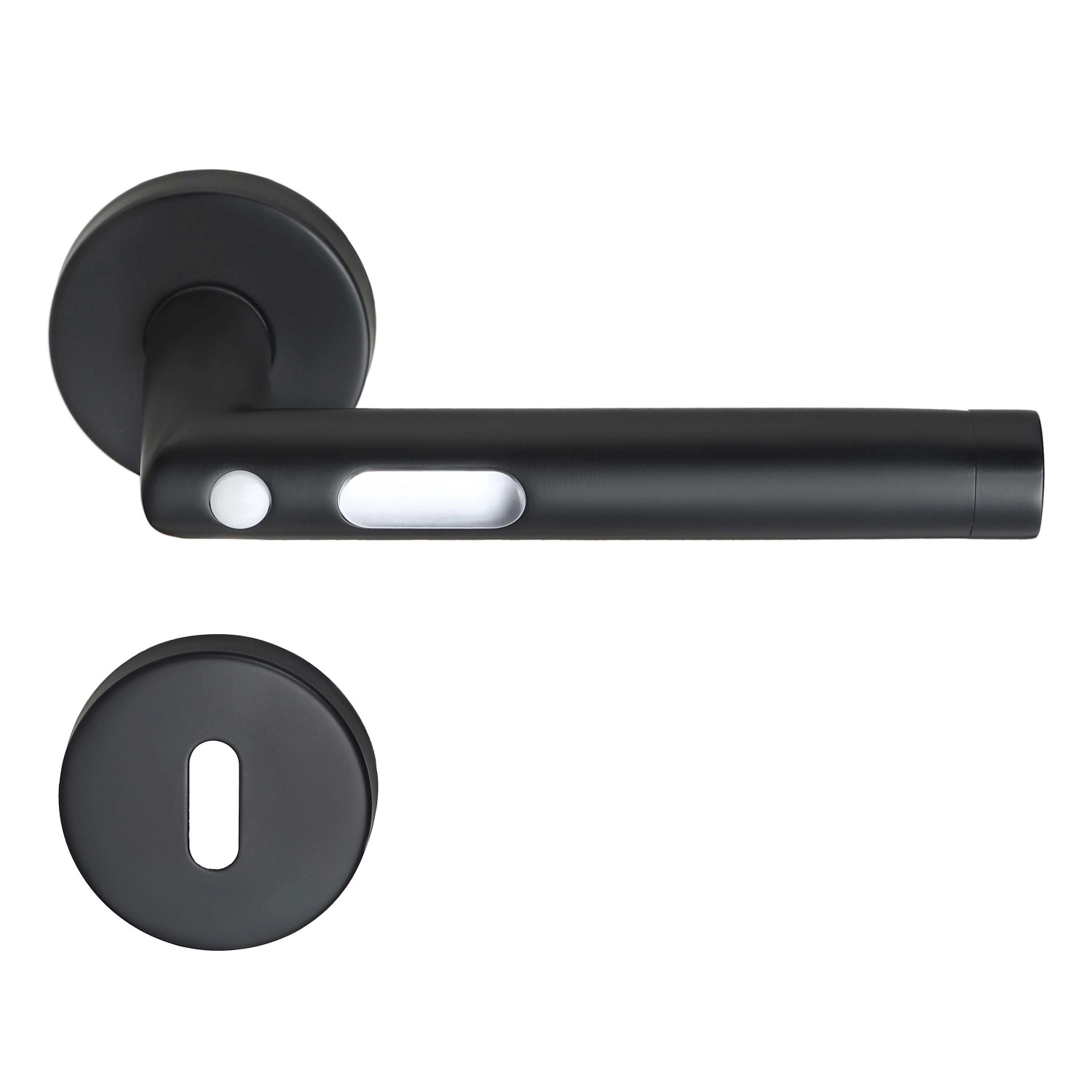 MeinTürgriff LED-Türgriff Orbit Türdrücker Schwarz Türgriff Drückergarnitur günstig online kaufen