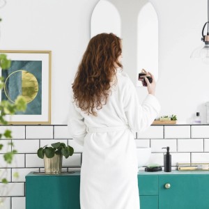 Relaxdays Badezimmer Set Edelstahl Anthrazit Gebürstet 5-teilig Mit Deckel 39 cm x 9,5 cm 580 g