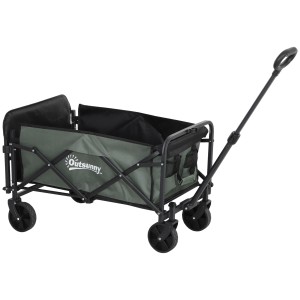 Outsunny Camping Bollerwagen aus Stahl und Polyester, 114x46x65-92cm.