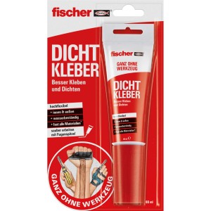 Fischer Dicht Kleber, 80 ml Tube, zum Kleben und Abdichten im Innen- und Außenbereich.