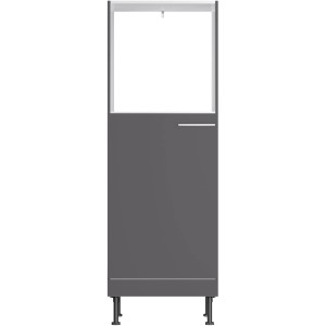Optifit Midi-Schrank Ingvar420, anthrazit matt, für Backofen und Kühlschrank, 60 cm breit.