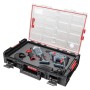 Schwarzer PROREGAL QBRICK Werkzeugkoffer One XL mit Werkzeugen und Schaumstoffeinlage.