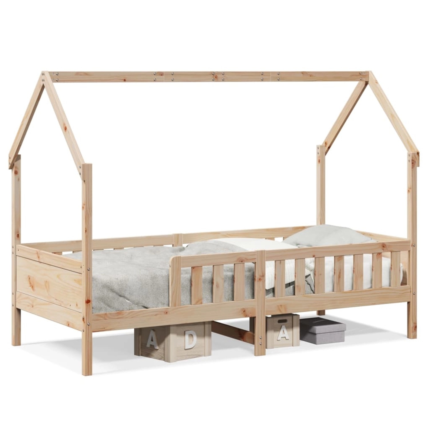 vidaXL Kinderbett Hausbett 80x200 cm Massivholz Kiefer2106171 günstig online kaufen