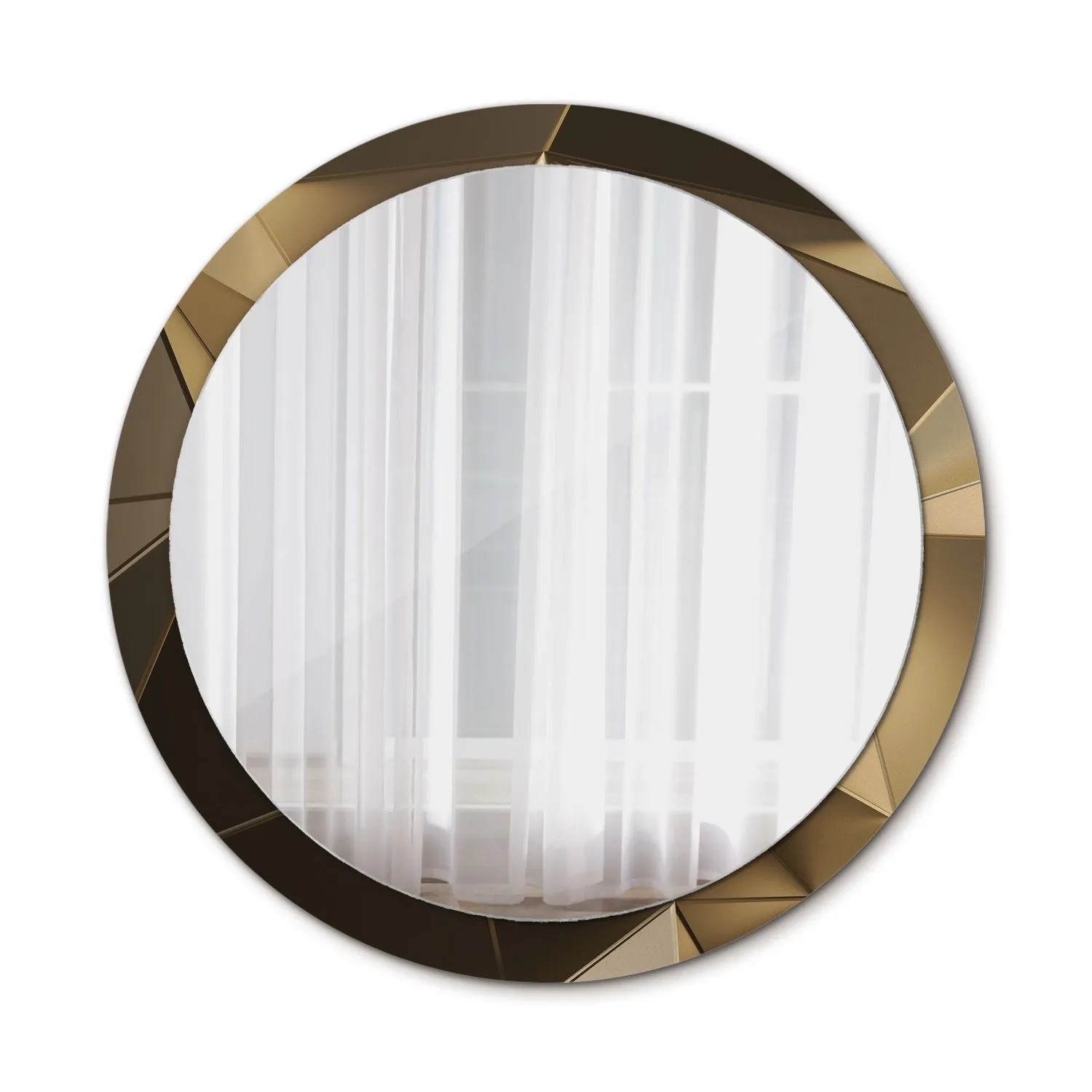 Tulup Spiegel mit Motivdruck Moderne Abstraktion 100x100 cm Runder Spiegel günstig online kaufen