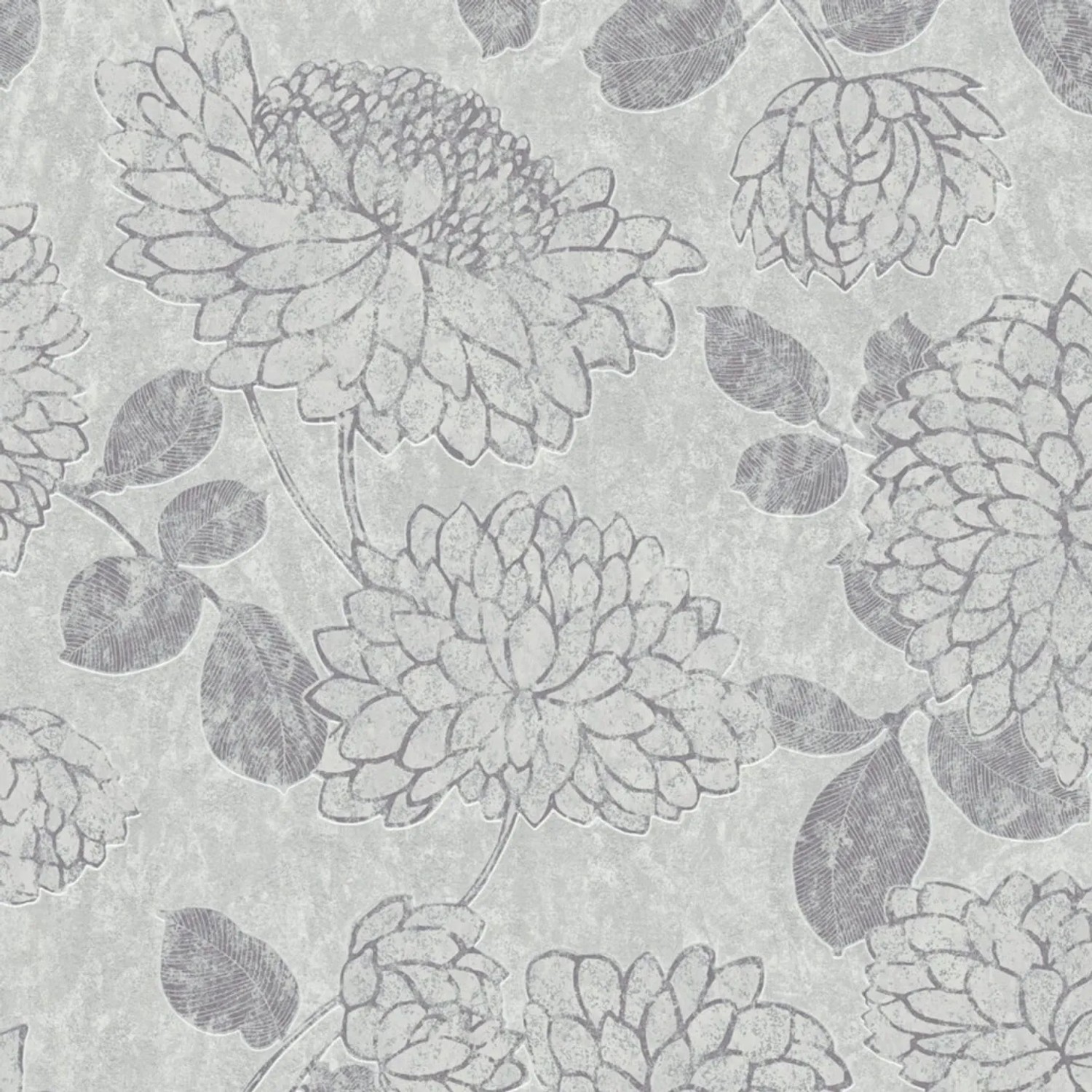 Tadessi Tapete Floral M1-No.4180 Vliestapete in Grau