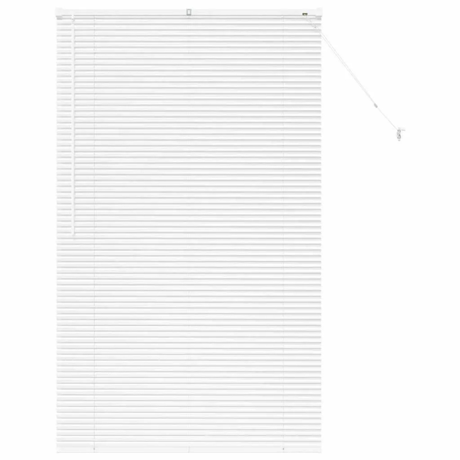 vidaXL Balkenjalousien mit Vorhängen Weiß 175 x 105 cm Aluminium 42005998 günstig online kaufen