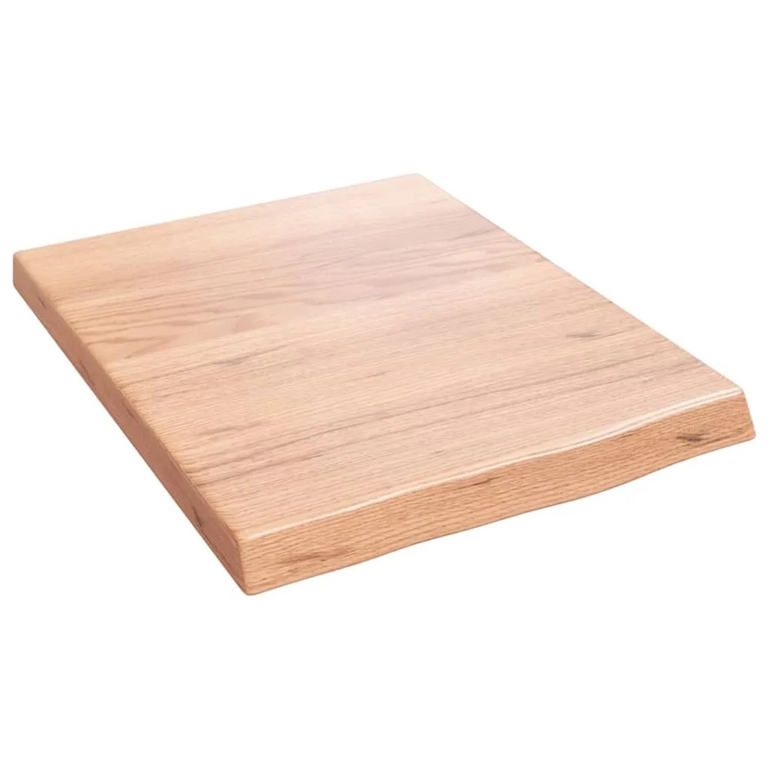 vidaXL Wandregal Hellbraun 40x50x2-4 cm Massivholz Eiche Behandelt 363633