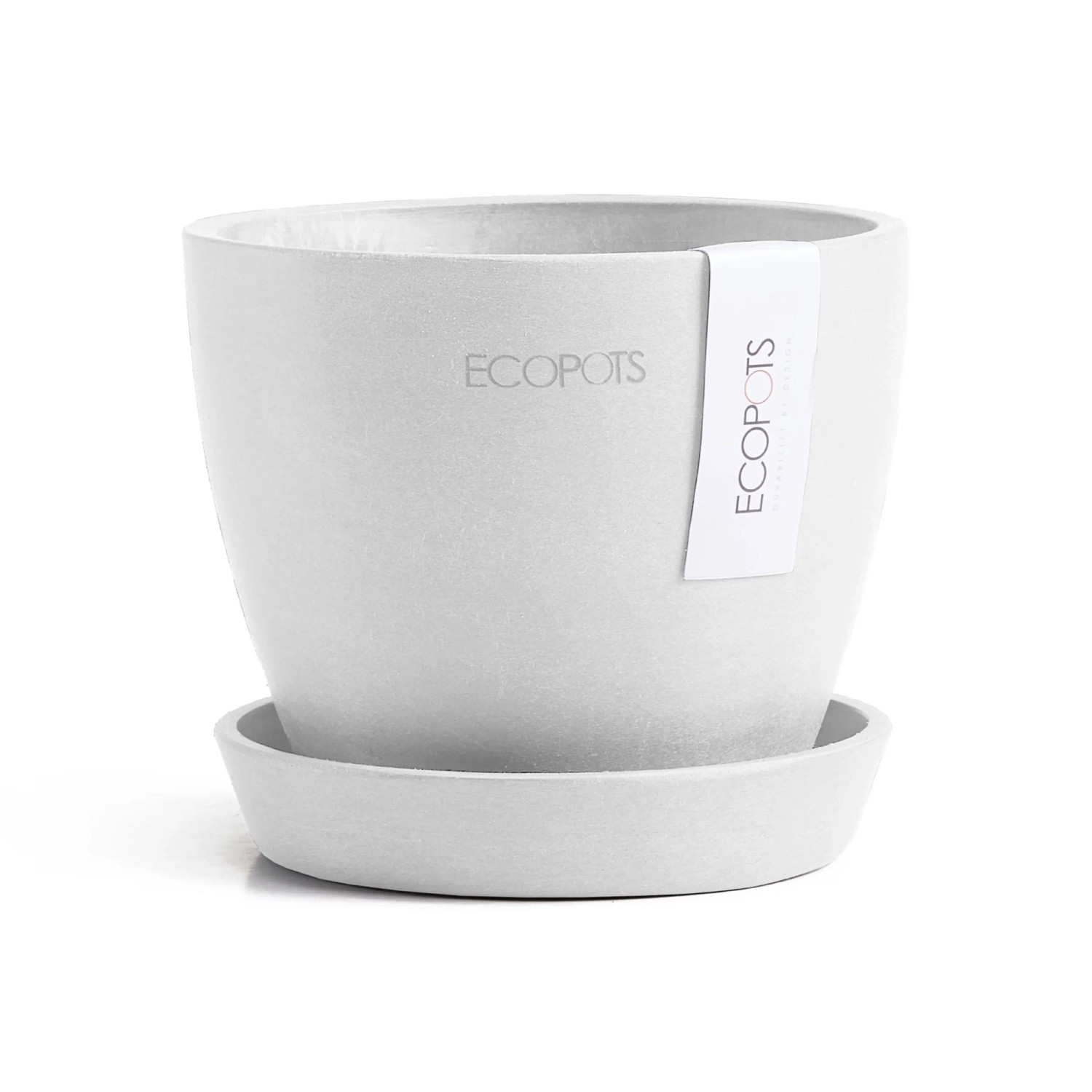 Ecopots Pflanztopf Antwerp Mini Weiß 11,5 cm x 10,1 cm günstig online kaufen