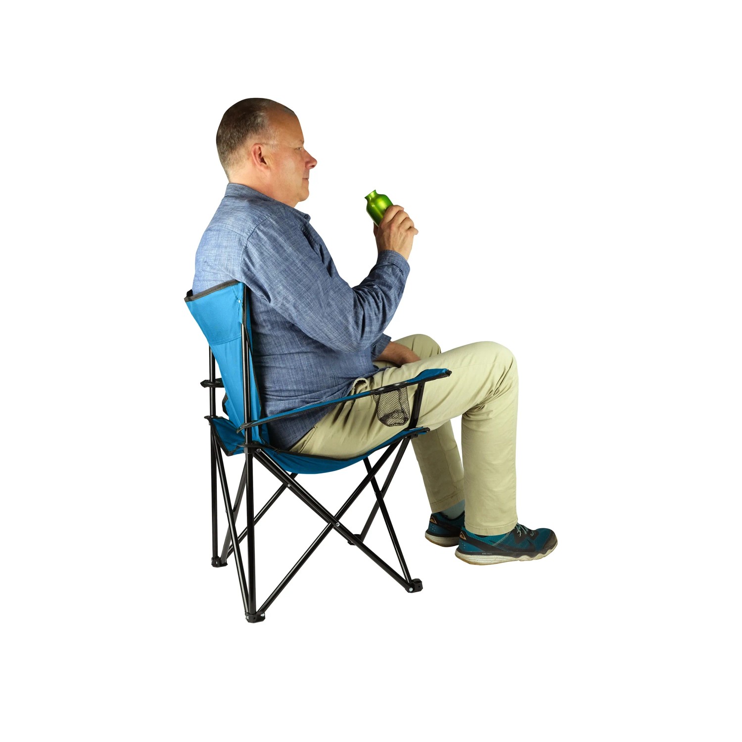 Wellogic Campingstuhl Faltbar Blau_6
