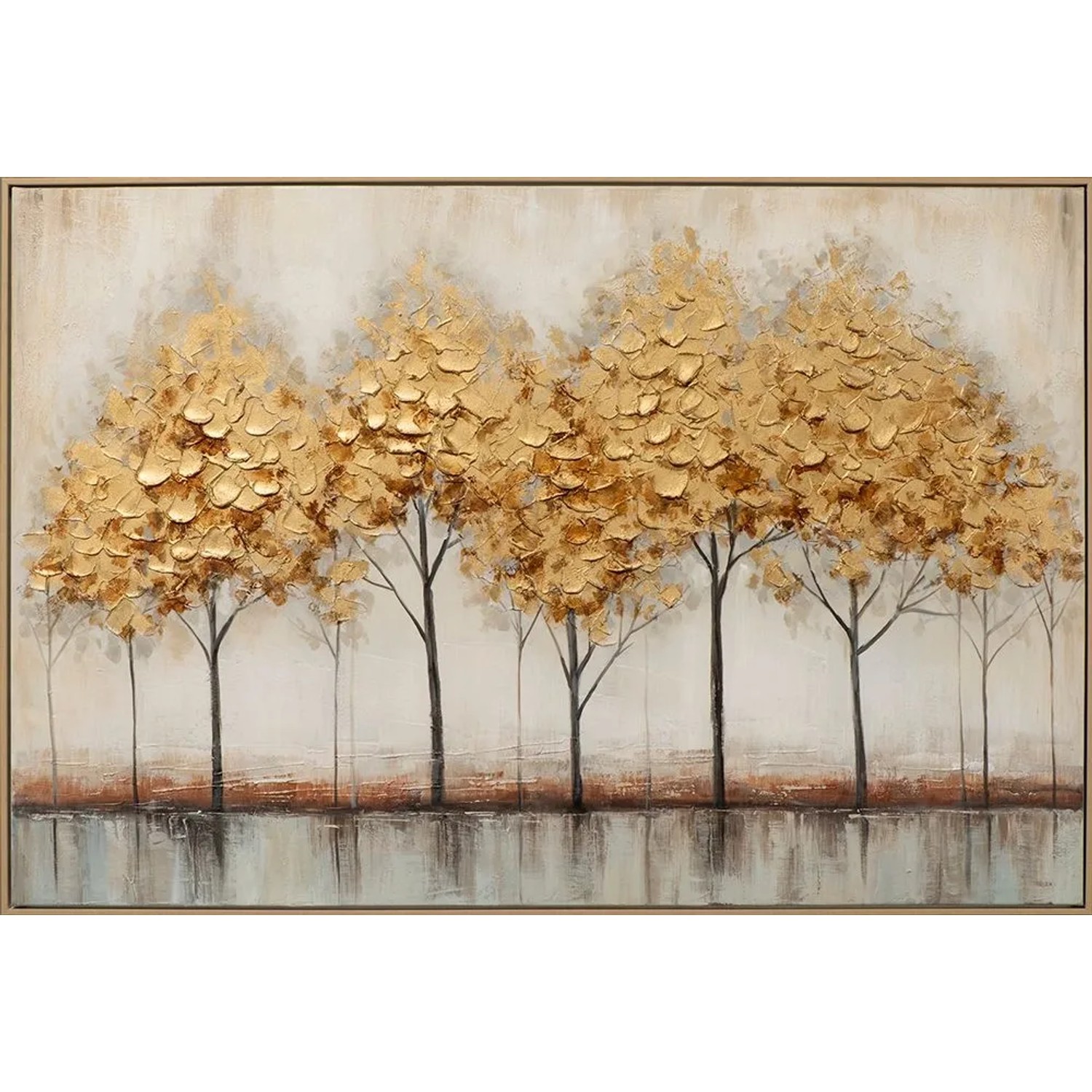 Art Universe Leinwandbild Golden Trees 82 x 122 cm