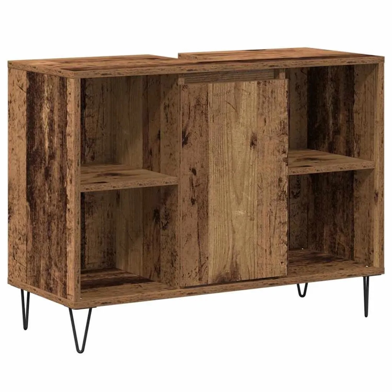 vidaXL Badezimmerschrank mit Tür Altholz 80 x 33 x 60 cm Holzwerkstoff 8738 günstig online kaufen