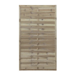 Grünes, druckimprägniertes Sichtschutzzaun-Element aus Holz, 100x180 cm, für Garten und Terrasse.