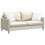 Weißes vidaXL Sofakissen 2er Set, 45x45cm, Stoff, für Wohnraum.